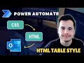 Power Automate Styling Emails with AI-Generated CSS for HTML Tables