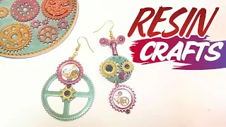 How to make Easy Resin Steampunk Earrings and coaster with Sophie and Toffee Pixie Box