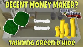 TANNING Green Dragonhide For 1 Hour OSRS Money Making