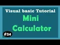 Mini calculator - Visual Basic 6 learn visual basic 6 visual basic tutorial in hindi