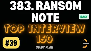 Leetcode 383 Ransom Note Easy Java Solution