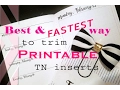 Annie Plans Printables Fastest way to trim your TN inserts