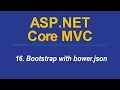16 ADD BOOTSTRAP USING bower json FILE - Asp Net CORE C