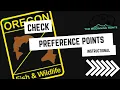 ODFW Checking Preference Points How to