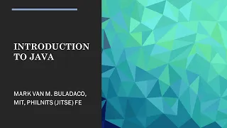 Computer Programming 1 Introduction to Java