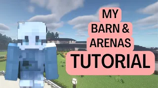 How I built my barn and arenas in Minecraft SWEM - Tutorial