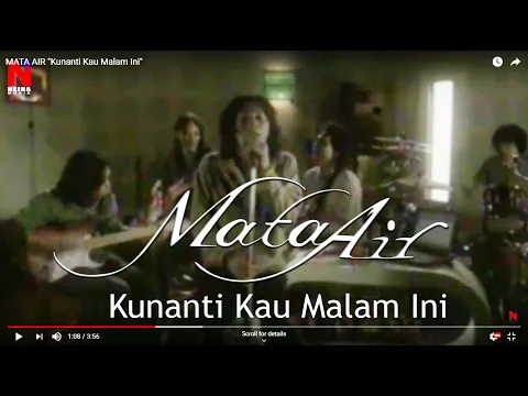 Download MP3 MATA AIR  - Kunanti Kau Malam Ini (Official Music Video)