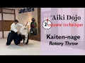 Lagu Kaiten-nage - Rotary Throw  - The Aiki Dojo 2 Minute Technique #aikido #aikidocenterla #kodokaidojo