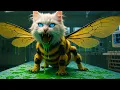 Download Lagu 🐱✨ Kitten Transforms Into Giant Bee! 🐝😱 The Surprise Behind 🐾🎁