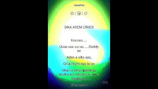 sika asem by daddy lumba lyrics