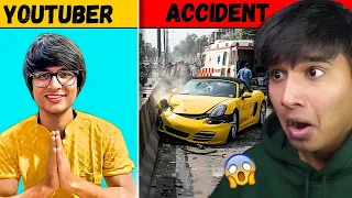 CAR CRASHES OF FAMOUS INDIAN YOUTUBERS😲