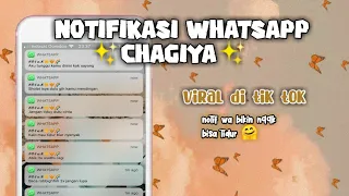 cara mendapatkan notifikasi whatsapp viral di tik tok ll chagiya 