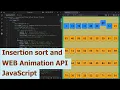 Insertion sort and WEB Animation API JavaScript