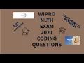 WIPRO NLTH 2021 CODING QUESTIONS LAST MINUTE PREP Part - 3