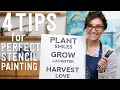 4 Tips for Painting a Perfect Stencil Project EVERY TIME