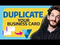 How to DUPLICATE a BUSINESS CARD in Vistaprint Step by Step