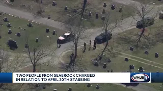 2 people from Seabrook charged in connection with April stabbing