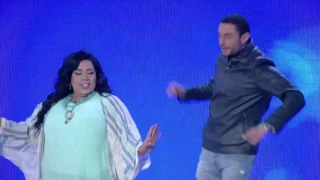 احمد الفيشاوي يرقص مع شيماء سيف علي اغنيه   اديني رمضان   دندنها