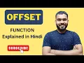 OFFSET Function full Explained in Hindi GOOGLE SHEET Excel