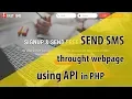 Send sms through a webpage using Fast2sms api in PHP