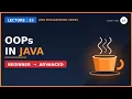 OOPs in Java in Hindi L-35 Object Oriented programming in java in hindi