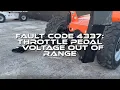Fault Code 4337 Throttle Pedal - Voltage out of Range JLG Telescopic Forklift