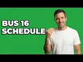 What Is The SEPTA Bus Route 16 Schedule