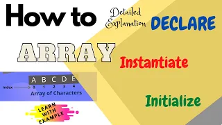Array in Data Structure Learn Declaration Instantiation and Initialization of Array java