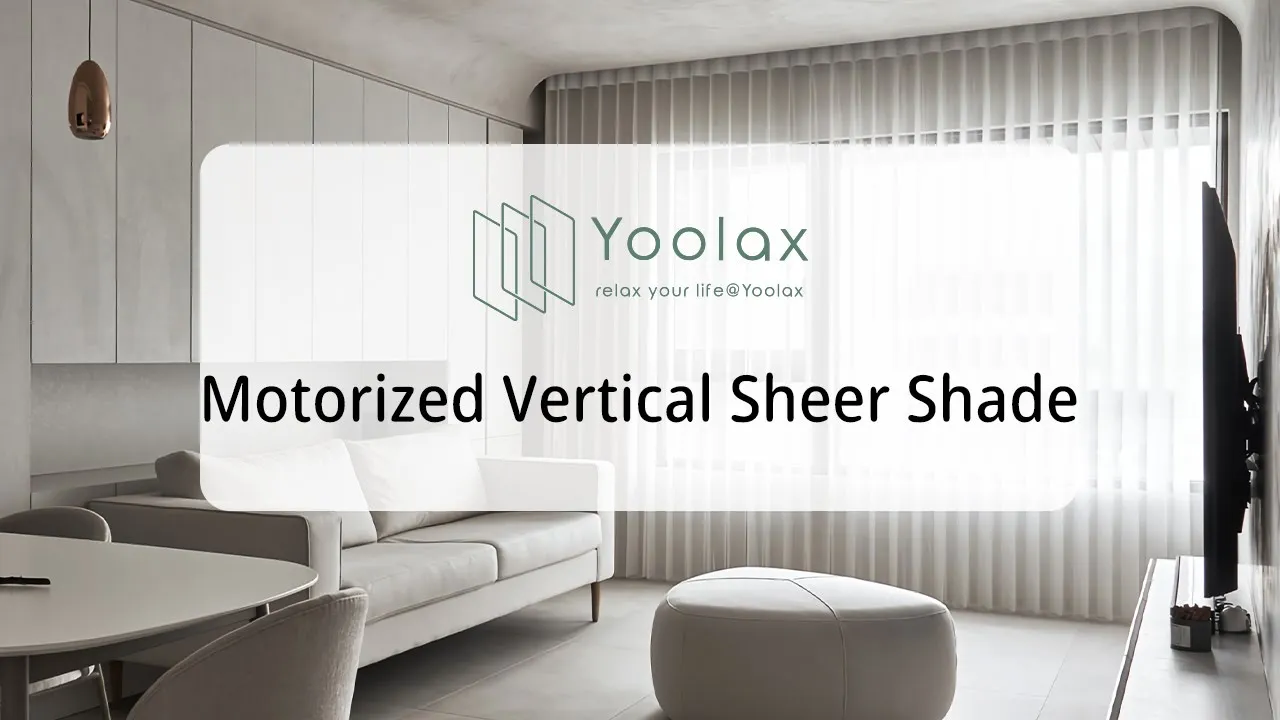 Yoolax Motorized Sheer Vertical Blinds