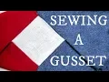 Lagu Sewing a Gusset -- on a Sewing Machine (Basic and French Seam!)