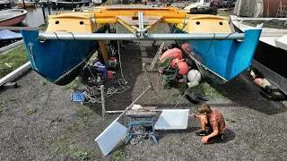 Ticking Off Jobs Under The Waterline | Wildling Sailing