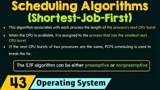 Scheduling Algorithms - Shortest Job First SJF