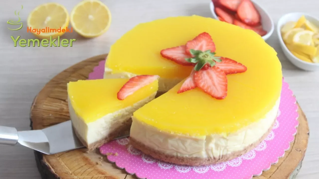 CHEESECAKE DEĞİL❌ LABNE YOK❌ FIRIN YOK❌ 10 DAKİKADA LİMONLU FERAHLATICI TATLI TARİFİ / tatlı tarifle. 