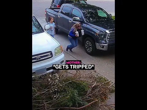 Mom Snaps After Tripping in Front of Her Daughter 😭💀 #usa