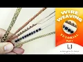 Basic Wire Weaving Patterns PART 1 Wire Wrapping Tutorial for Beginners DIY Jewelry Making UJD