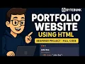 Build a Personal Portfolio Website Using HTML Only Beginner-Friendly Project Full Source Code