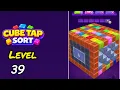 Cube Tap Sort Level 39 Walkthrough