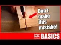 HOW TO DRIVE SCREWS without splitting wood Woodworking BASICS