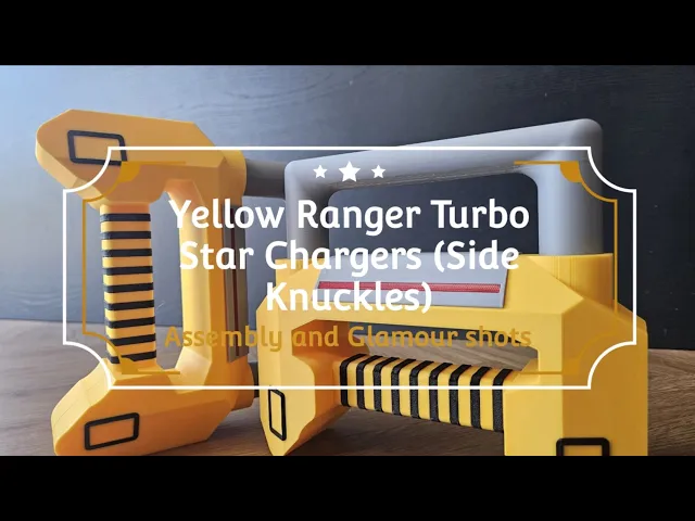 Power Rangers Turbo - Yellow Ranger Turbo Star Chargers (Side Knuckles) video thumbnail