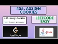 Leetcode 455 Assign Cookies Easy Java Solution