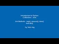 Python List Methods - pop remove clear