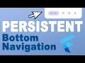 Flutter Tutorial Nested Navigation Persistent Bottom Navigation Bar across Page Route Go Router