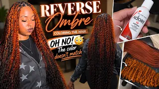 I colored her Boho Hair for this Ombre ft. Ywigs 350 human hair bundles