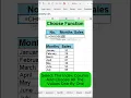 How to Use the CHOOSE Function in Excel