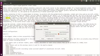 Find and Replace in Text Editor