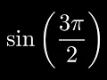 Compute sin By Hand with No Calculator Using the Unit Circle