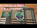 Million Dollar Poker 100 or 200 Frenzy Tickets California Lottery Scratchers