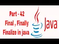 Final Finally Finalise in java Learn Java in Tamil Java Tamil Vathiyar Part - 42