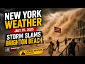 New York weather July 25 2025 Storm Slams Brighton Beach