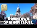 Driving Around Downtown Springfield Illinois in 4k